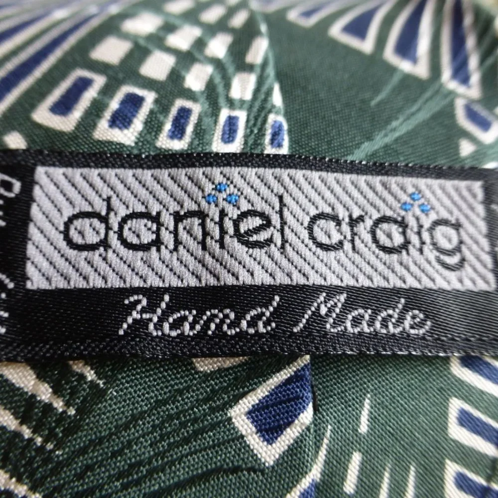 Daniel Craig Italian Silk‎ Tie Vintage Handmade